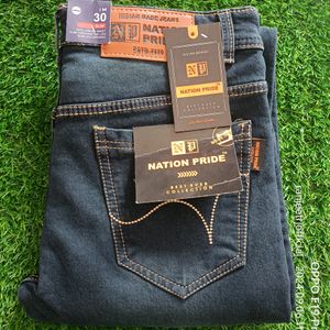 Men's Blue Denim Jeans For Fomal Wear