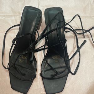 Black H&M Strap On Heels