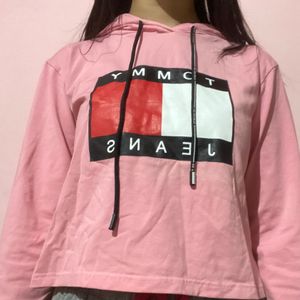 Pink Tommy Hilfiger Cotton Hoodie