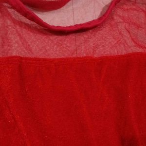 Most Beautiful Handmade Red Velvet Top