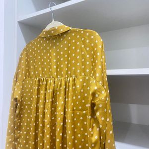 Zara Polka Dot Smock Top