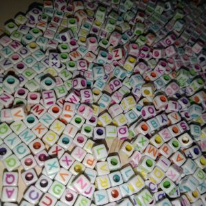 Colour Full Letter Beads