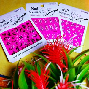 💅🏻3D Design Nail Stickers and freebie🎁