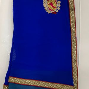 Designer Saree Without Blouse