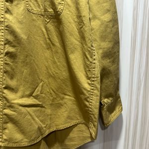 Le Polo Mustard Cotton Shirt