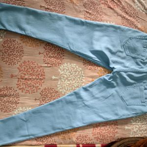 Light Blue Low Rise Skinny Jeans