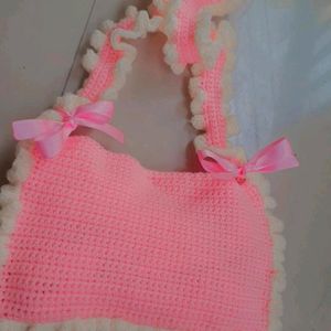 Crochet Ruffle Bag