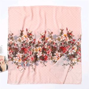 Shuffle Flower Pink Scarf Imported Soft