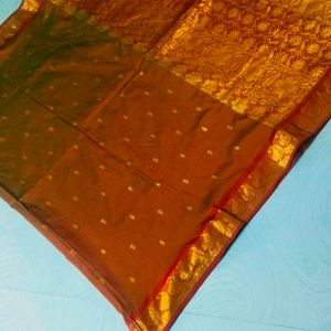 Maroon Colour Beautiful Pure Gadwal Saree