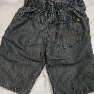 Charcoal Denim Shorts For Baby Boy 2- 3 Year