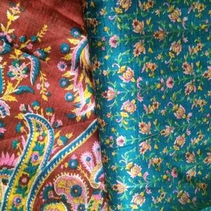 very light weight floral printed silk saree