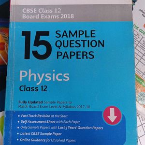 CBSE Class 12th Physics Sample Question Paper