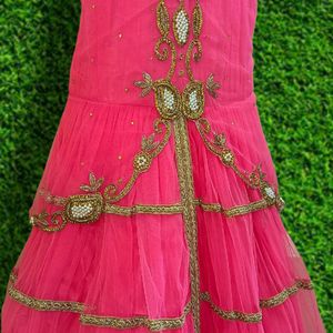 Radiant Pink Princess Gown