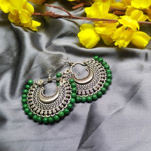 Green Jhumka