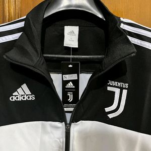 ADIDAS JUVENTUS BLACK AND WHITE TRAINING JACKET