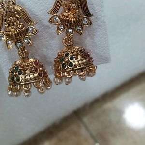 jhumka bridal collection with shining stones