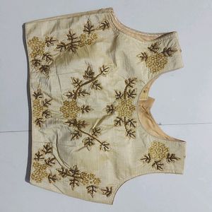 Stylish Golden Embroidery Blouse