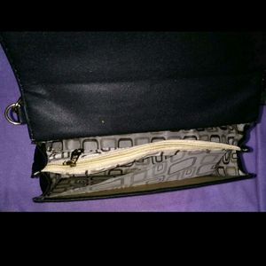 Black Sling Bag (with golden chain) @100