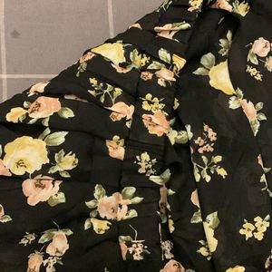 Floral Mini Skirt (halfpant Inside)