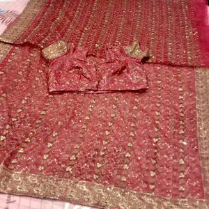 Designer Net Lehenga Saree ❤️😍