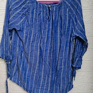 DNMX Blue Colour Cotton Top In Very Good Condition