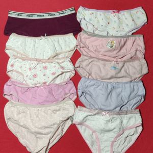 Baby Girl Combo 10 Brief Size 4/5 Years