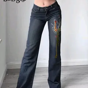 Y2K Embroidery BOOTCUT FLARED JEANS