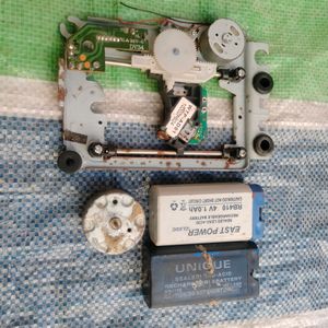 DVD Player Spare Parts, 2 4 Volts Batteries, Motor