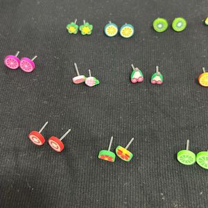 Fruit Earring Set - Sweet and Stylish Accessories!