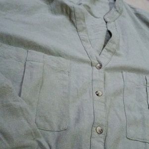 Olive Green Ladies Shirt