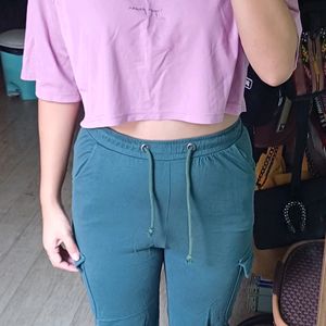 Combo Crop Top And H&M Jeans