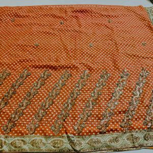 bandhani saree