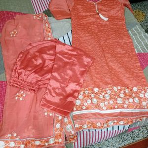 Heavy Embroidery Kurta Set With Dupatta