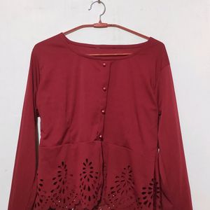 Maroon Top For Women