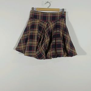 Multicolor Checks Mini Circular Skirt (Women)