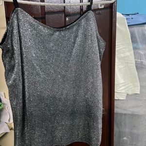 Glitter Black Tank Top