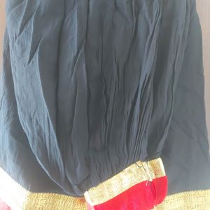 Black Lehanga And Work Dupatta