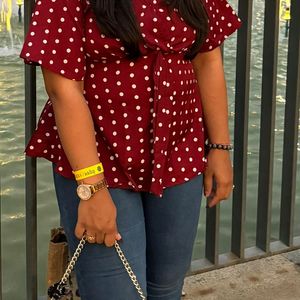 Beautiful Polka Dot Top