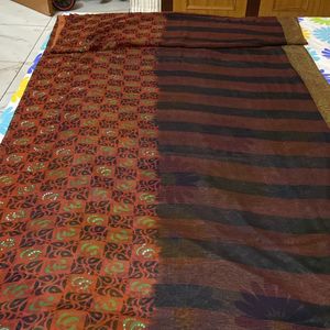 Black N Brown Saree