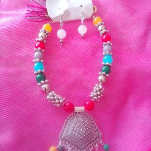 Navratri Necklace Multicolour