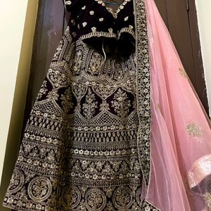 Purple Bridal Lehenga