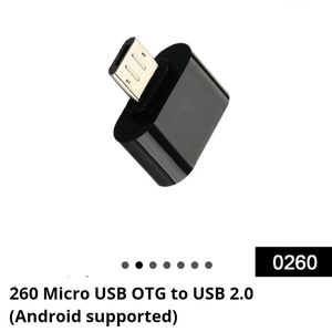 5 Pcs Of 260 Micro OTG to USB 2.0