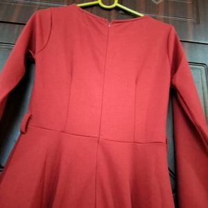 Party Wear Red Frock