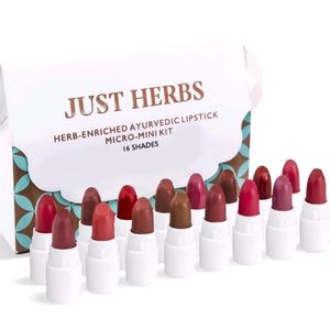 Just Herbal 16 Lip Stick Shades In One Mini Kit