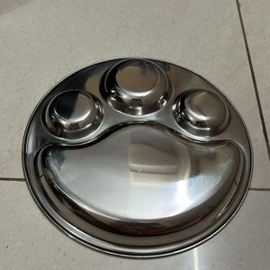 NEW STEEL LUNCH PLATE