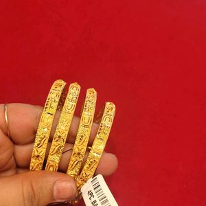 Gold Covering 4 Pcs. Bangles