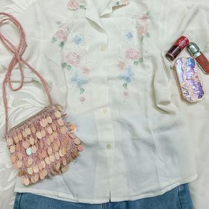 Floral Sheer Shirt