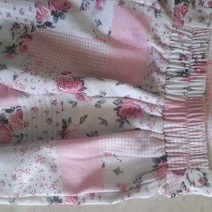 Western Dress Pink & white