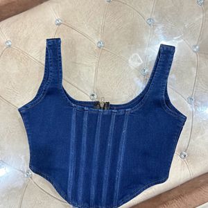 Denim Crop Top