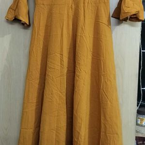 Mustard Coloured Single Gown